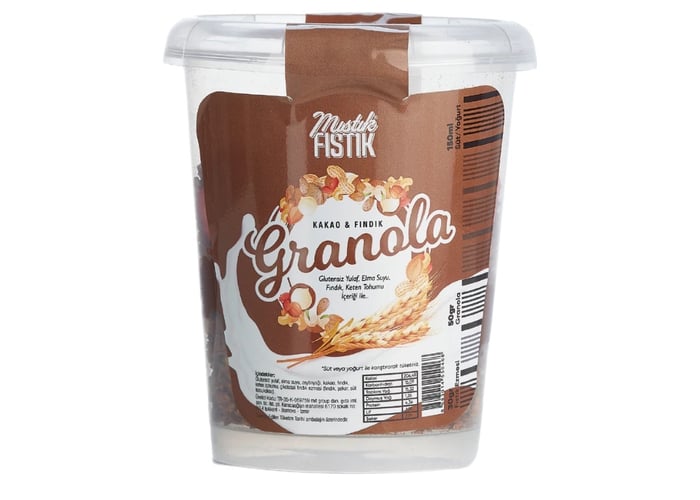 Kakao Fındık Bardak Granola (150gr) - Mıstık Fıstık