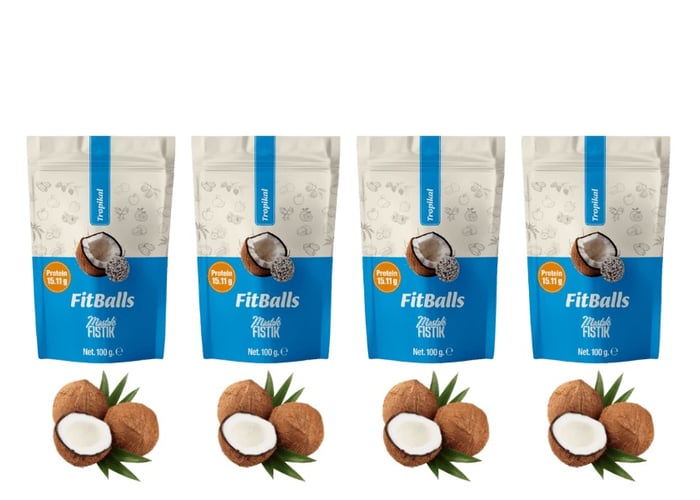 Tropikal Fitballs  (100gr x 4 adet) - Mıstık Fıstık