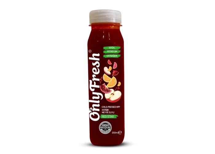 Kırmızı Meyve Suyu (%100 Meyve, Taze Sıkılmış, 250ml) - Only Fresh