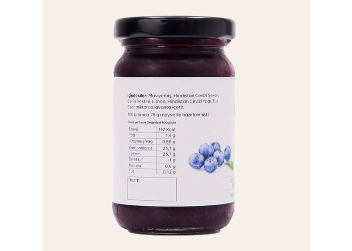 Yaban Mersini Lavanta Sosu (Blueberry, 110gr) - Freya Gurme