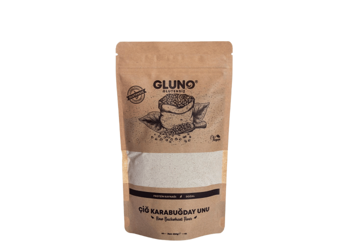 Glutensiz Çiğ Karabuğday Unu (250gr) - Gluno Glutensiz