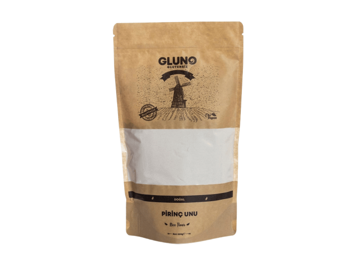 Glutensiz Pirinç Unu (500gr) - Gluno Glutensiz