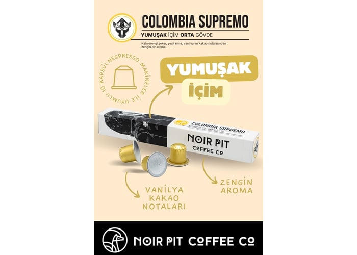 Colombia Supremo Kapsül Kahve (60 adet) - Noir Pit Coffee