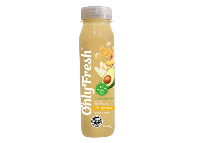 Sarı Meyvelerden Smoothie (%100 Meyve, Katkısız, 250ml) - Only Fresh