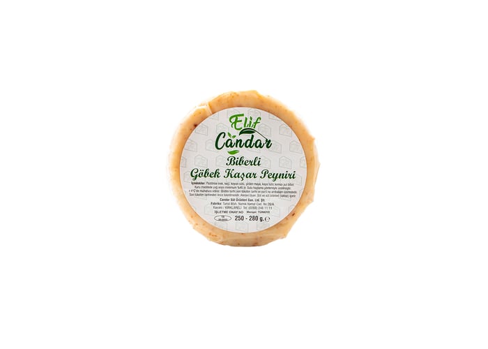 Acı Kımızı Biberli Özel Göbek Kaşar (240-270gr) - Elif Candar