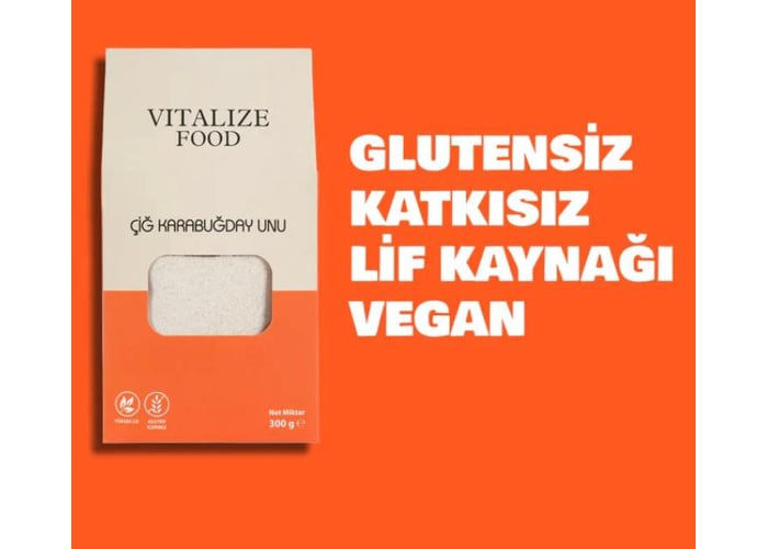 Çiğ Karabuğday(Greçka) Unu (Glutensiz, 300gr) - Vitalize