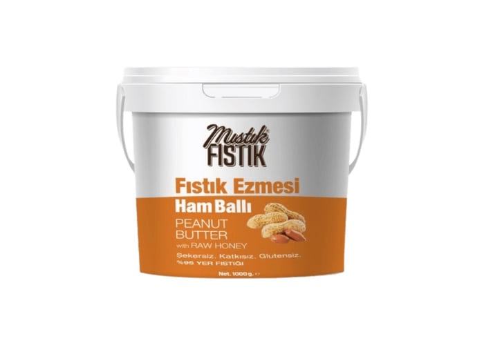 Ballı Fıstık Ezmesi (1kg, Ham Ballı) - Mıstık Fıstık