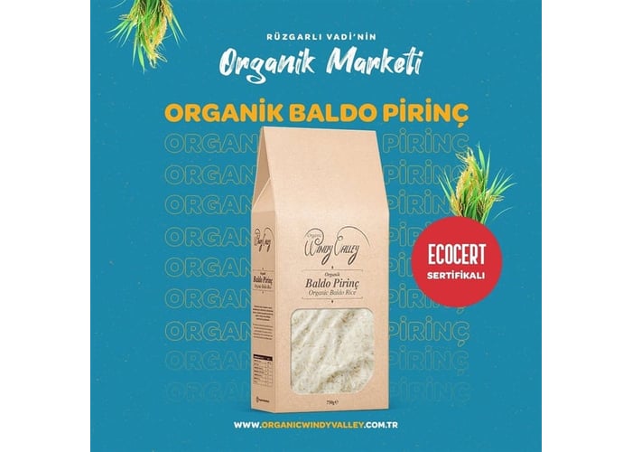 Organik Baldo Pirinç (Pilavlık, 750gr) - Windy Valley