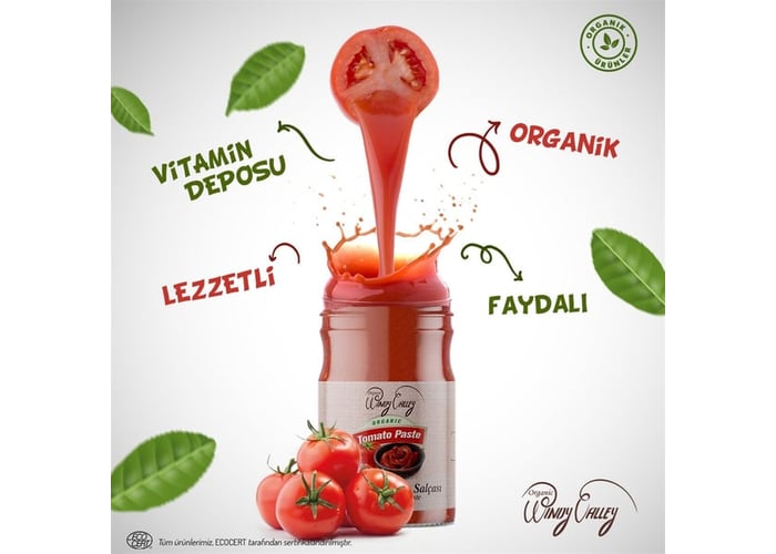 Organik Domates Salçası (650gr) - Windy Valley