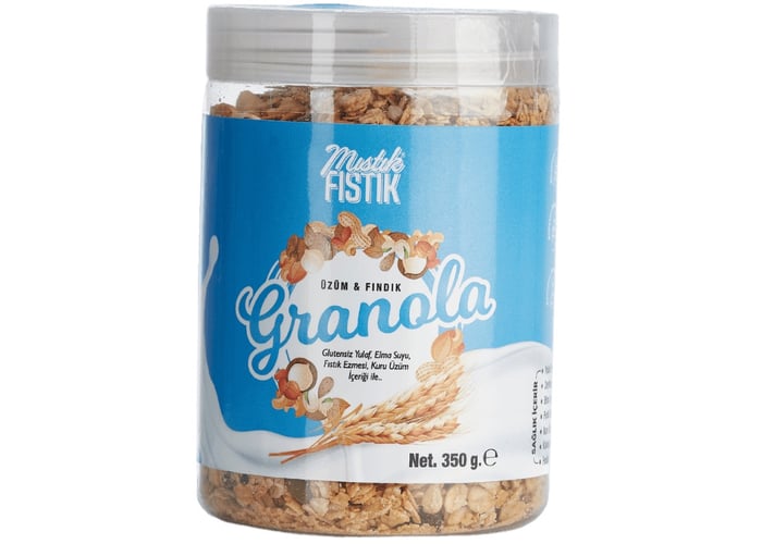 Üzüm ve Fındık Granola (350gr) - Mıstık Fıstık