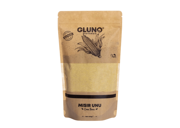 Glutensiz Mısır Unu (500gr) - Gluno Glutensiz