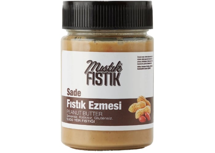 Sade Fıstık Ezmesi (300gr, %100 Yer Fıstığı) - Mıstık Fıstık