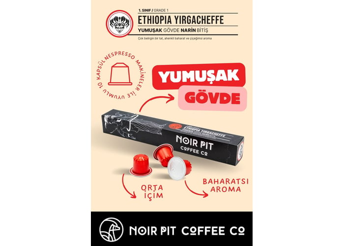 Ethiopa Kapsül Kahve (10 adet) - Noir Pit Coffee