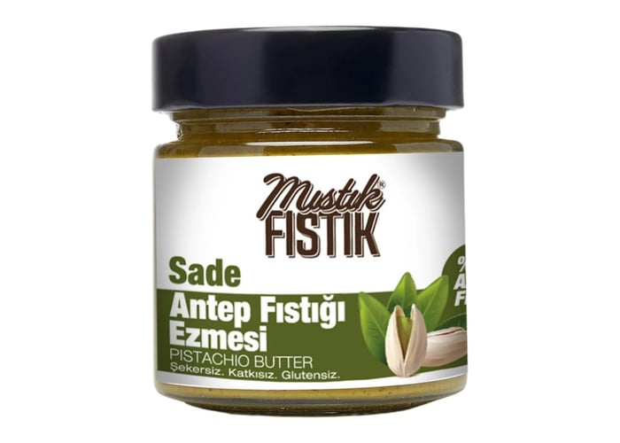 Sade Antep Fıstığı Ezmesi (200gr, %100 Antep Fıstığı) - Mıstık Fıstık