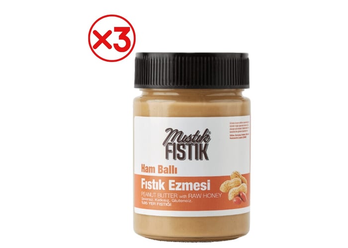 Ballı Fıstık Ezmesi (300gr x 3 adet) - Mıstık Fıstık