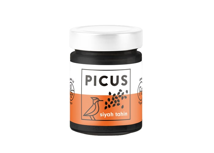 Siyah Tahin (210gr, Siyah Susam Ezmesi) - Picus