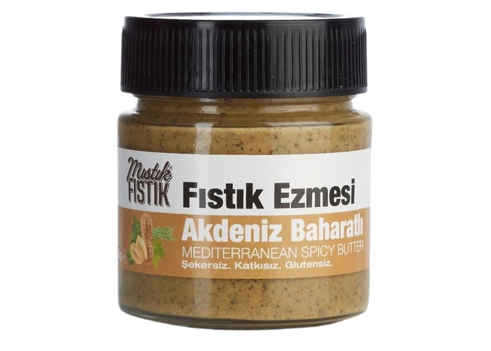 Akdeniz Baharatlı Fıstık Ezmesi (200gr, Kimyon Kişniş ve Karabiber ile) - Mıstık Fıstık