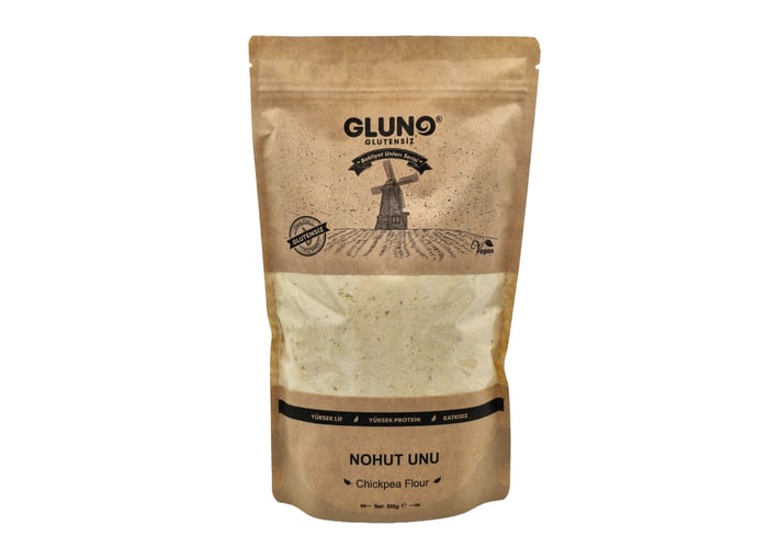 Glutensiz Çiğ Nohut Unu (500gr) - Gluno Glutensiz