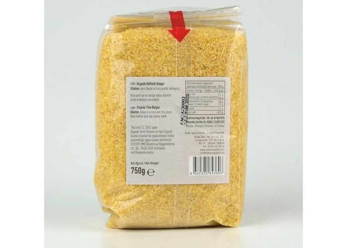 Organik Köftelik Bulgur (750gr) - Essen Organik