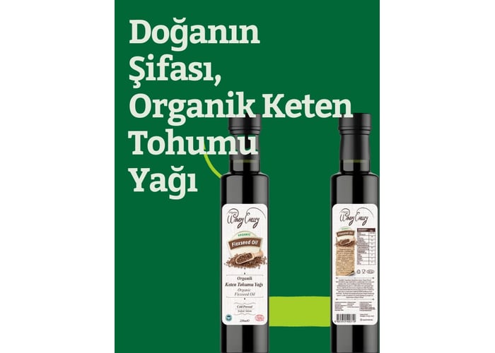 Organik Keten Tohumu Yağı (Soğuk Sıkım, 250ml) - Windy Valley