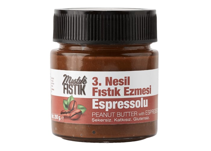 Espressolu Fıstık Ezmesi (200gr, Espresso Kahveli) - Mıstık Fıstık