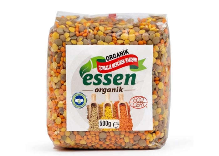 Organik Çorbalık Mercimek Karışımı (500gr) - Essen Organik