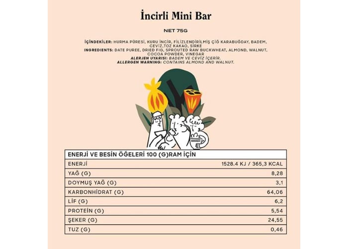 İncirli Mini Bar (75gr) - Good Wild